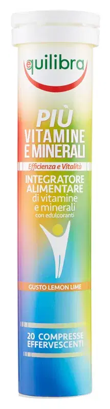 Equilibra Più Vitamine e Minerali Integratore Vitaminico 20 Compresse Eff