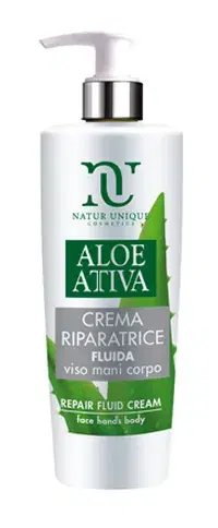 Natur Unique Aloe Attiva Crema Riparatrice Fluida Viso Mani Corpo 190ml