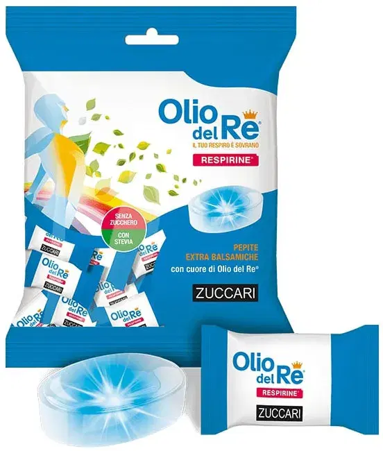 Zuccari Respirine Pepite Extra Balsamiche con Cuore di Olio del Re 60 g