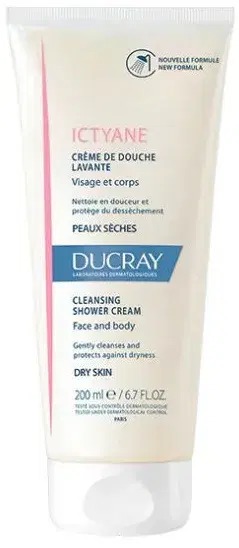 Ducray Ictyane Crema Doccia Detergente Pelle Secca Viso e Corpo 400 ml