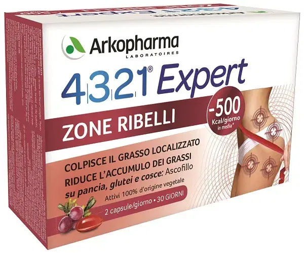 Arkofarm 4321 Slim Zone Ribelli Integratore Dimagrante 60 Capsule