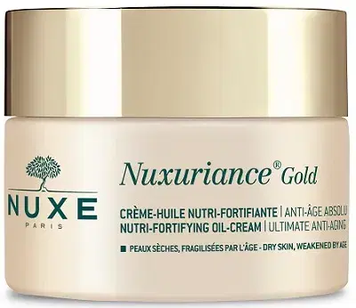 Nuxe Nuxuriance Gold Crema-Olio Nutriente Anti-età per Pelli Secche 50 ml