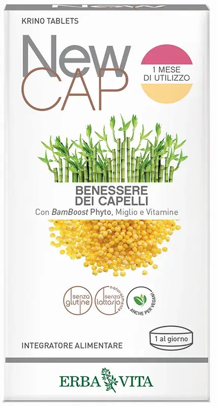 Erba Vita New Cap Krino Tablets Integratore Anticaduta 30 Compresse
