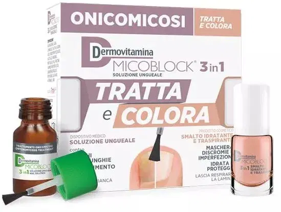 Dermovitamina Onicomicosi Micoblock Soluzione Ungueale Tratta e Colora 7ml