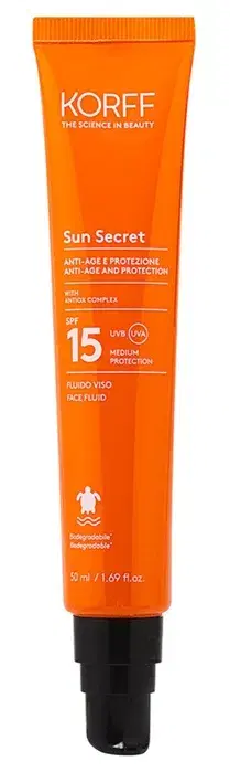 Korff Sun Secret Fluido Solare Viso Anti-age Spf15 50 ml