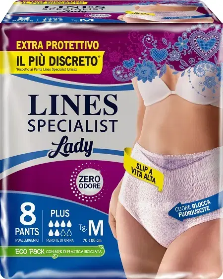 Lines Specialist Plus Pannoloni Assorbenti 8 pezzi
