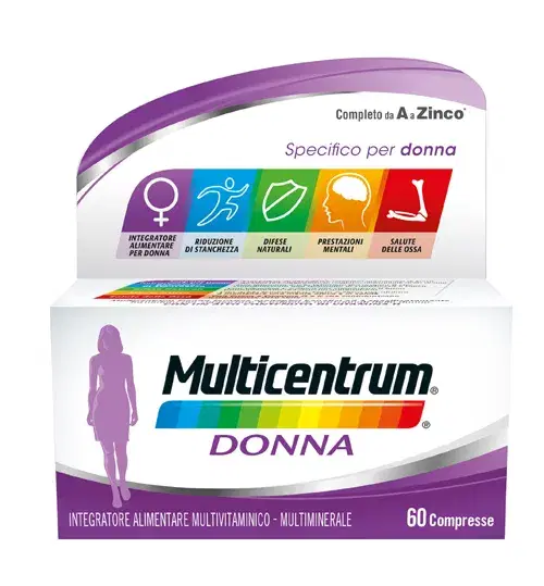 Multicentrum Donna Integratore Alimentare Multivitaminico 60 Compresse