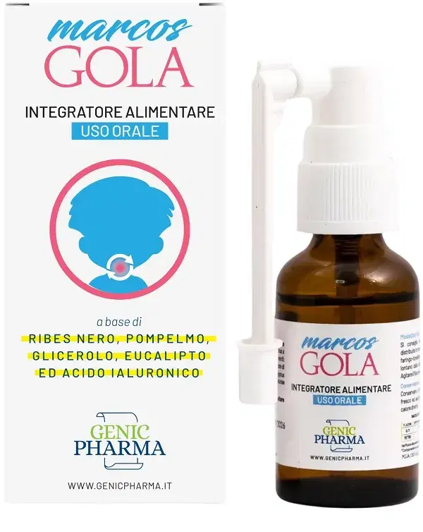 Marcos Spray Gola Lenitivo per Mal di Gola 20ml