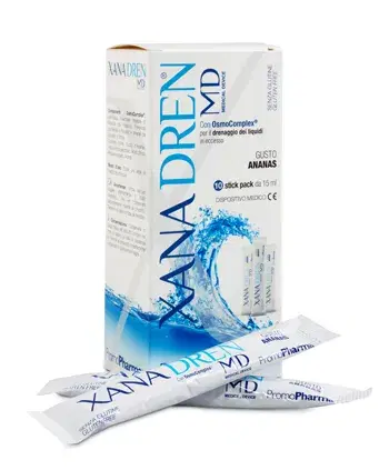 Xanadren Md Ananas Integratore Drenante E Diuretico 10 Stick