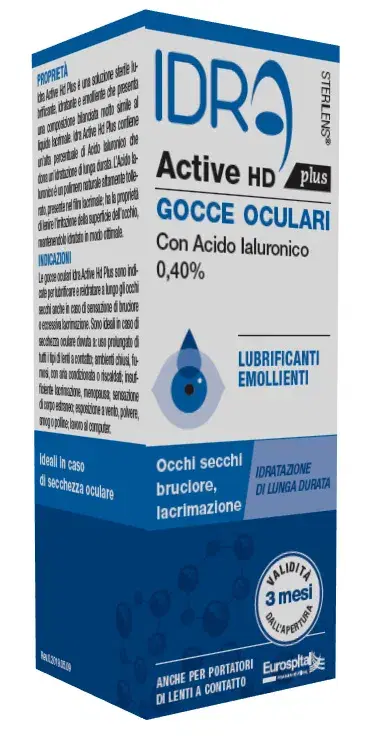Sterilens Idra Active HD Plus Gocce Oculari Acido ialuronico 0,40% 10ml