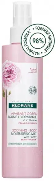 Klorane Latte Idratante Nebulizzato alla Peonia Lenitivo e Idratante 200 ml