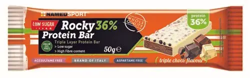 Named Sport Rocky 36% Barretta Proteica Con Cioccolato Bianco Gusto Triplo Ciocc