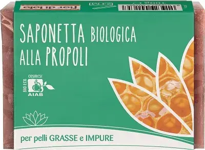 Fior Di Loto Saponetta al Propoli Pelli Grasse E Impure 100 g
