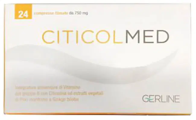 Citicolmed Integratore di Citicolina per Funzioni Cognitive 24 Compresse