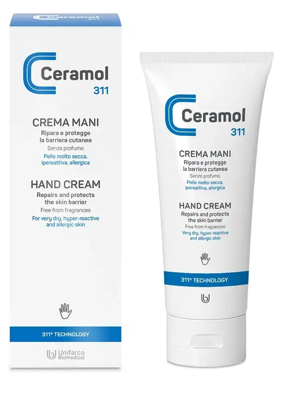 Ceramol 311 Crema Mani Riparatrice e Protettiva della Barriera Epidermica 100 ml