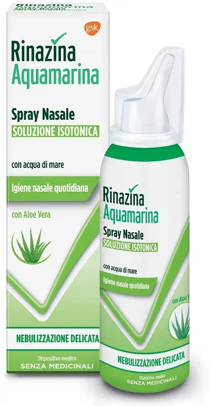Rinazina Aquamarina Aloe Isotonica Spray Delicato 150 ml