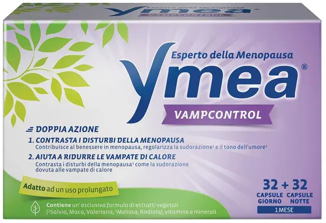 Ymea Vamp Control Integratore per le Donne in Menopausa 64 Capsule