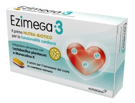 Ezimega3 Integratore Alimentare per il Controllo del Colesterolo 20 Compresse