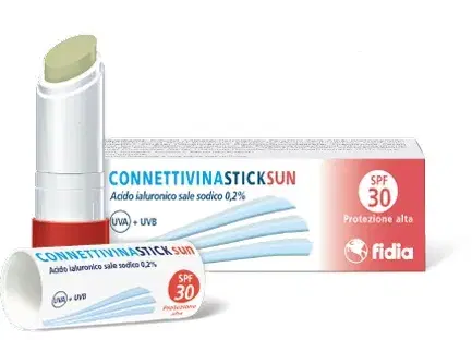 Fidia Connettivina Stick Sun SPF30 Idratante Labbra Previene le Scottature 3 g
