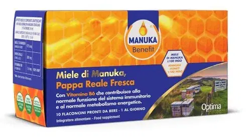 Manuka Benefit Pappa Reale Manuka/Vitamina B6 10 Flaconcini