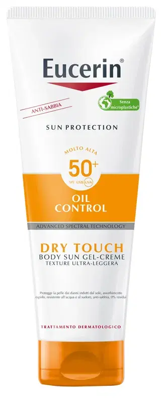 Eucerin Sun Dry Touch Gel Creme Protezione Alta per il Corpo Spf 50 200 ml