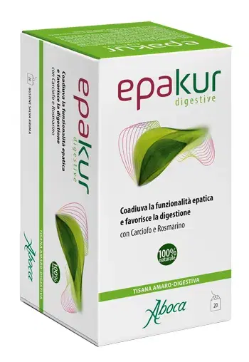 Aboca Epakur Digestive Tisana per Funzionalità Epatica e Digestione 20 Filtri