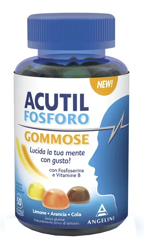 Acutil Fosforo con Fosfoserina e Vitamine B 50 Caramelle Gommose