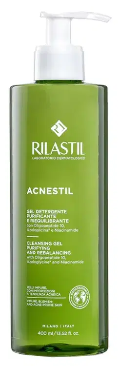 Rilastil Acnestil Gel Detergente Purificante Viso Pelle Impura 400 ml