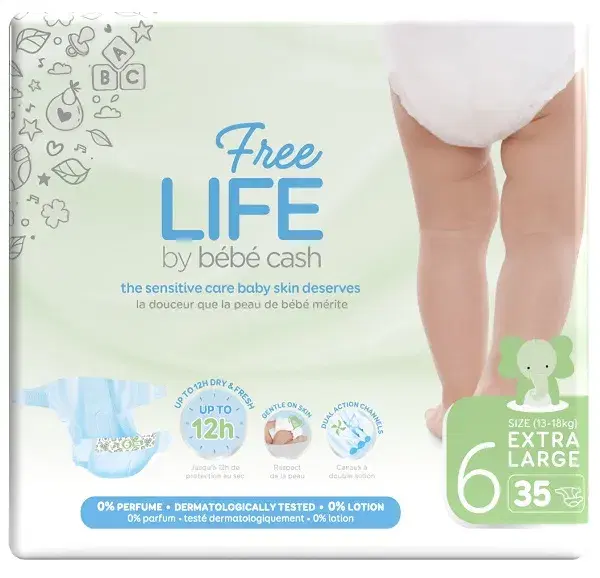 Freelife Bebecash Pants Pannolini a Mutandina per Bambini Attivi Taglia XL TG6