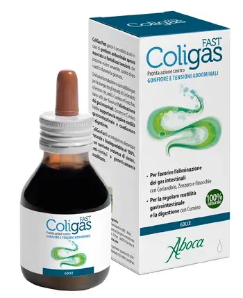 Aboca Coligas Fast Gocce Contro Gonfiore e Tensione Addominale 75 ml