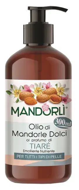 Mandorlì - Olio Corpo Mandorle Dolci Al Profumo Di Tiarè 300 ml
