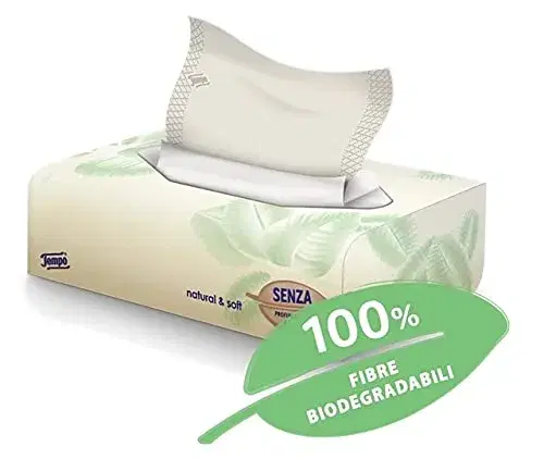 Tempo Box Fazzoletti Natural & Soft 70 Pezzi