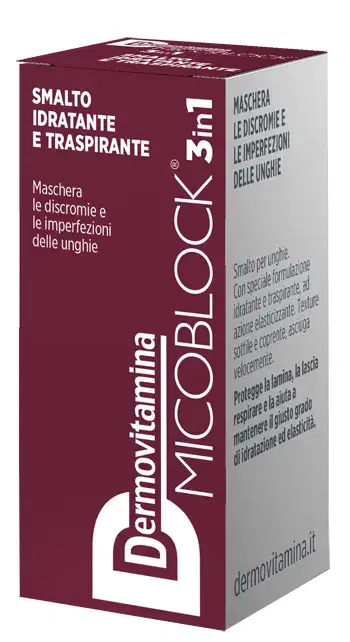Dermovitamina Micoblock 3 In 1 Smalto Bordeaux 5ml