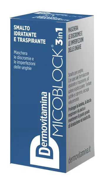 Dermovitamina Micoblock 3 In 1 Smalto Blu 5ml
