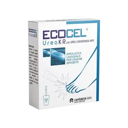 Ecocel Urea Kr Lacca Ungueale per Unghiue Ispessite 6,6 ml