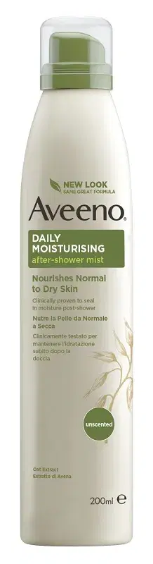 Aveeno Spray Idratante Dopo Doccia Pelle Secca 200 ml