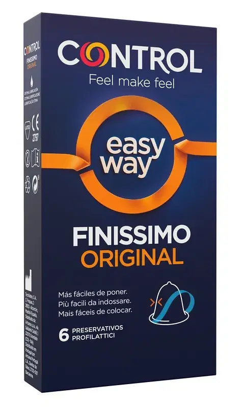 Artsana Profilattico Control Finissimo Original Easy Way 6 Pezzi