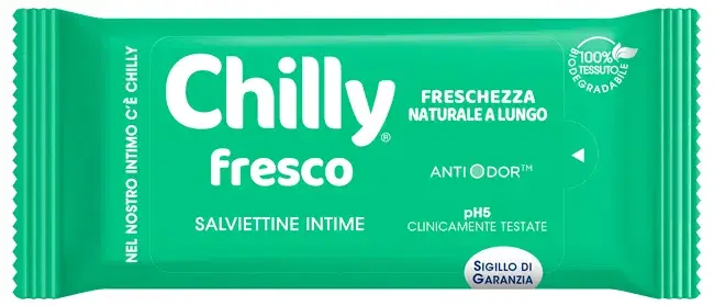 Chilly Salviette Intime Gel Formula Fresca 12 Pezzi