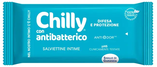 Chilly Salviette Intime con Antibatterico Formula Formula Attiva 12 Pezzi