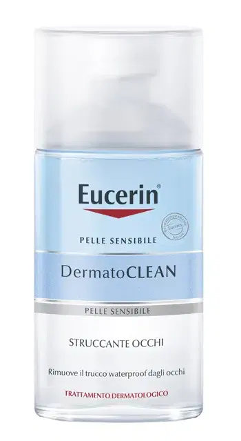 Eucerin Dermatoclean Struccante Occhi Delicato Rimuove Trucco Waterproof 125 ml