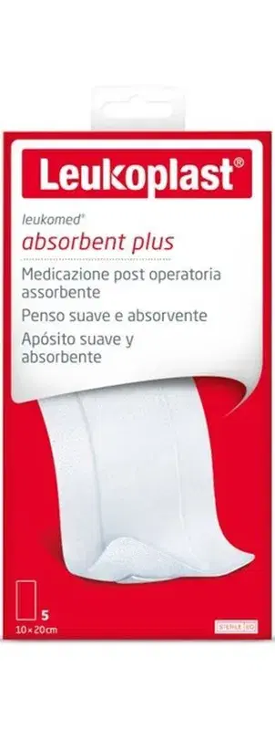 Leukomed Medicazione Autoadesiva Garza Tessuto Non Tessuto 10x20 Cm 5 Pezzi