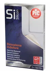 Pikdare Cerotto Pic Postoperatorio in Silicone Rimozione Indolore 10x15 5 Pezzi
