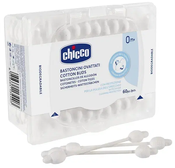 Chicco Bastoncini Ovattati Cotton Fioc 64 pezzi