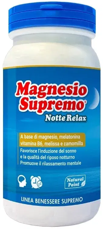 Magnesio Supremo Notte Relax Integratore per Favorire il Sonno 150 G