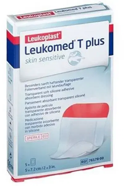 Leukomed T Plus Medicazione Post Operatoria Trasparente Impermeabile 5x7,2cm 5 P