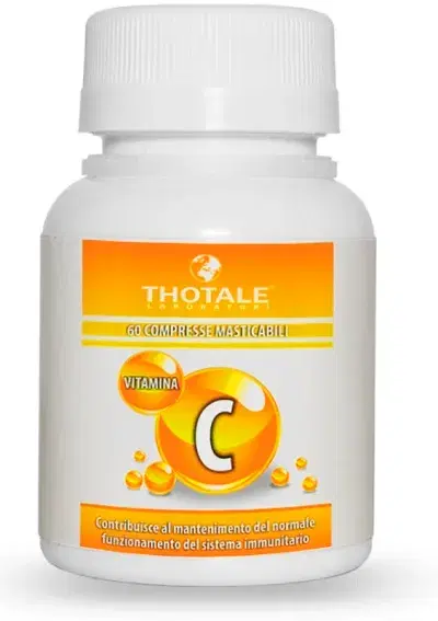 Thotale Vitamina C Compresse Masticabili per Supporto Immunitario 60 Compresse