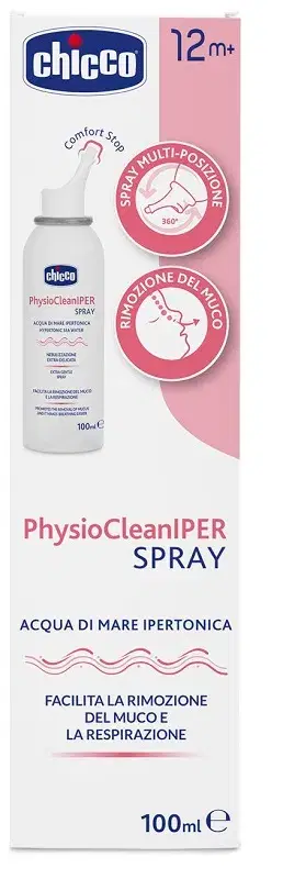 Chicco Physioclean Iper Spray Soluzione Ipertonica 100 ml