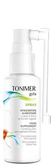 Tonimer Gola Spray Integratore Alimentare a Base di Zinco 15 ml