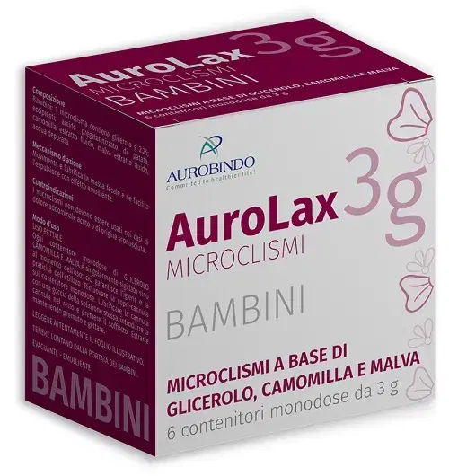 Aurolax Microclismi Bambini 6 Pezzi