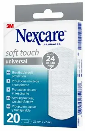 Nexcare 3M Soft Touch Cerotti Preparati N0520ns-1 25x72 mm 20 Pezzi